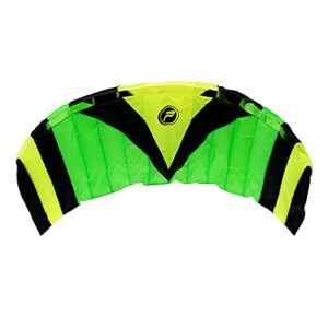 Lenkmatte für Kitesurfen und Drachenfliegen, Wolkenstürmer Paraflex Sport 2-Leiner Lenkdrachen 1.7 m groß, grün, Flugfertige Lenkmatte mit Lenkbar, Zweileiner Lenkdrachen für Jugendliche und Erwachsene