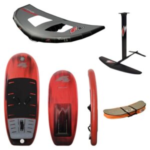Kitesurf-Set mit Glide Cross Air 120L, LTD Allround Foil 2000 und Glide Allround Wing 5qm - perfektes Geschirr für Kitesurfer aller Level
