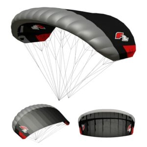 F2 Parawing Move Pro Wingfoil-Wing für Kitesurfen, 4,2qm Schwarz