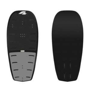 Hochwertiges Foil-Board F2 Ocean Carbon Foilboard 100 x 44,4cm in Schwarz für Wassersportler mit leichten und langlebigen Woodcore-Konstruktion.