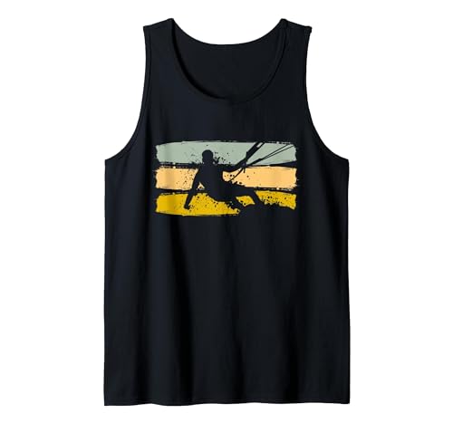 Ein Tank Top für den Wassersportler, ideal für Kitesurfer und Surfer, Schwarz, Herren, L