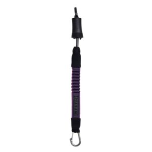 Kurze Sicherheitsleine für Kitesurfer, purple und grey Farben, robuste Konstruktion, geeignet für Wind und Wellen