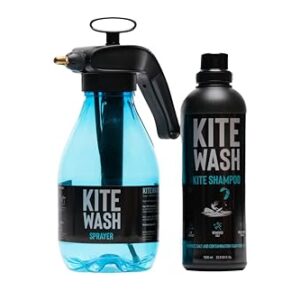 KITEWASH - Kite & Wing Reiniger 1L + Sprühflasche - entfernt Salzrückstände und schützt Material für Kitesurfing Ausrüstung