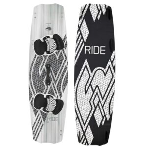 F2 Kiteboard Ride White Icon Kitesurf Board 141cm Weiss 2025 - Hochwertiges Kitesurfbrett für Fortgeschrittene mit perfekter Balance und Flexibilität.